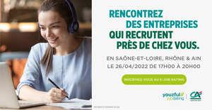 e-Job Dating en Saône-et-Loire, Rhône & Ain : décrochez un emploi !