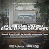 affiche Atelier gratuit Ableton Live pour débutants en ligne.