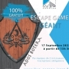 affiche Escape game géant - Cité médiévale - Journées du Patrimoine 2022
