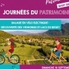 affiche Baladé en vélo électrique : découverte des vignobles et lacs du bugey - Journées du Patrimoine 2022