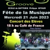 affiche Ecole de batterie Philippe BITAUD  Cantal Groove - Fête de la Musique 2023